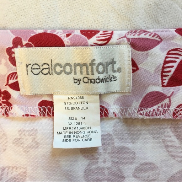 *HP!* Real Comfort by Chadwicks Floral Midi Skirt, 14 - Picture 6 of 7